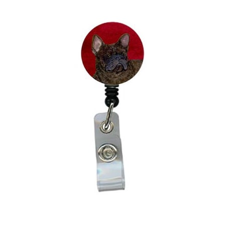 Teachers Aid French Bulldog Retractable Badge Reel or ID Holder with Clip TE752004